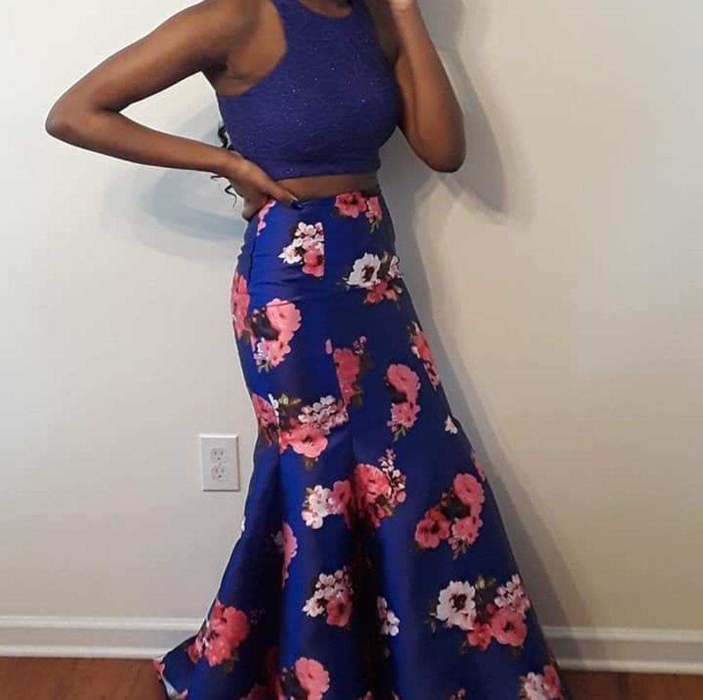 2 piece prom dress